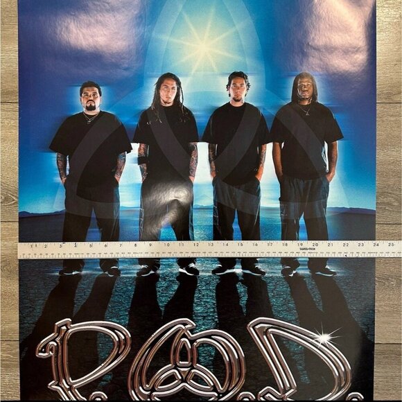 Vintage POD Satellite Band Poster Y2K Promo 24x33.5 Rap Metal Rock 00s - Picture 2 of 5